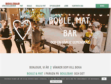 Tablet Screenshot of boulebar.se